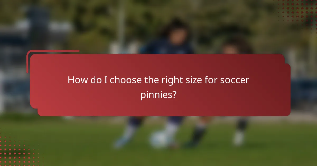 How do I choose the right size for soccer pinnies?