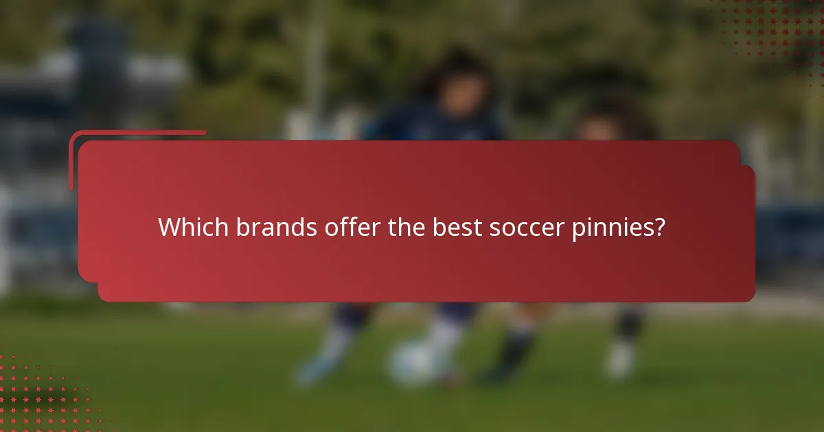 Which brands offer the best soccer pinnies?